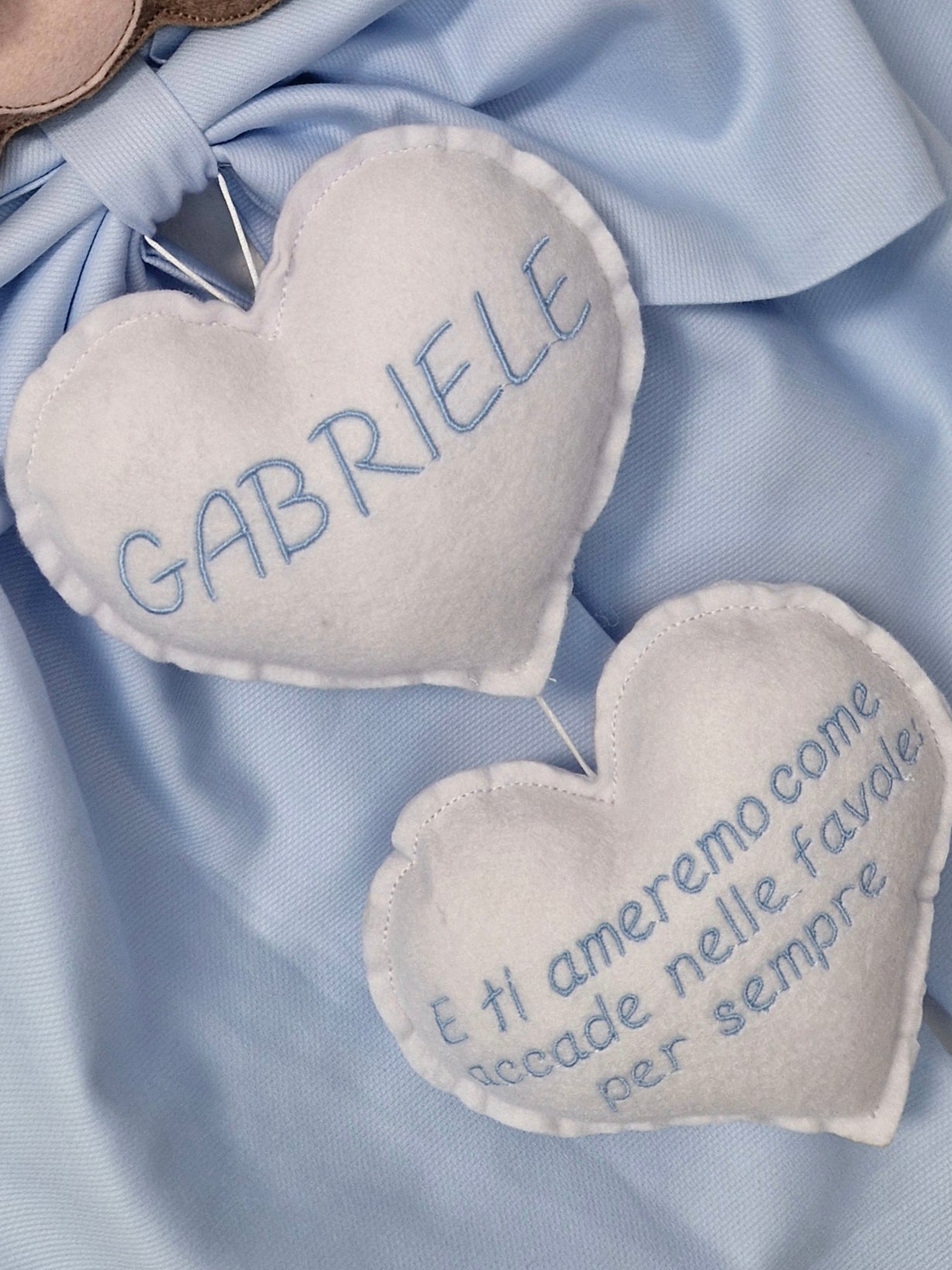 fiocco nascita orsetto personalizzato fatto a mano