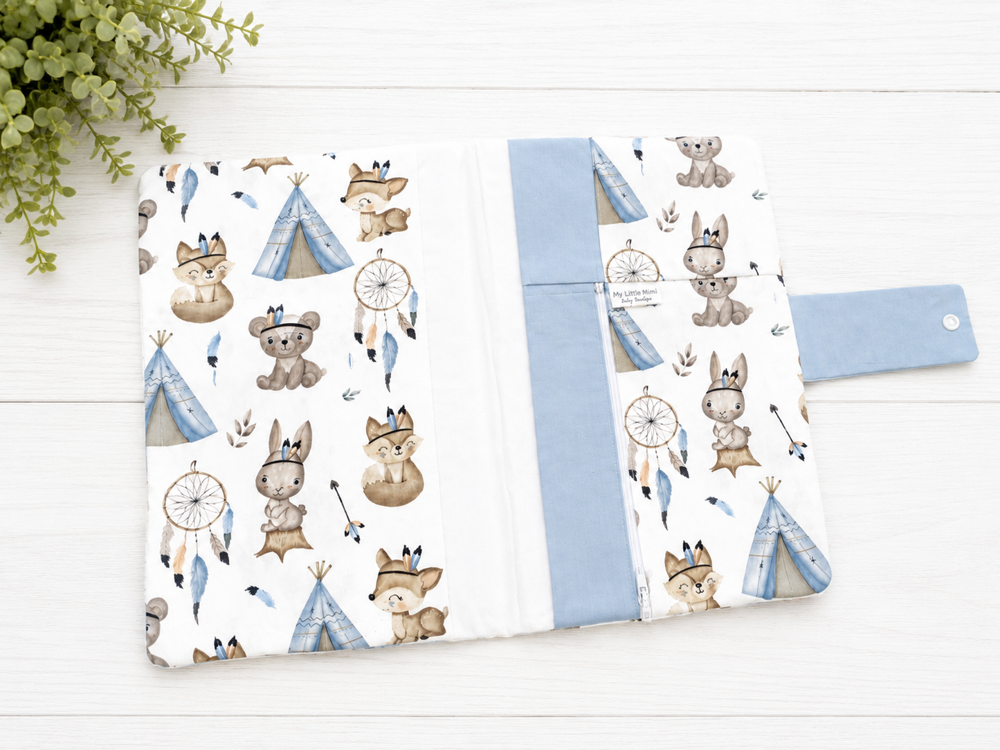 Pochette Portapannolini personalizzata Boho Boy