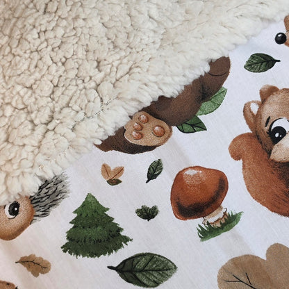 Copertina Invernale Forest personalizzata con nome