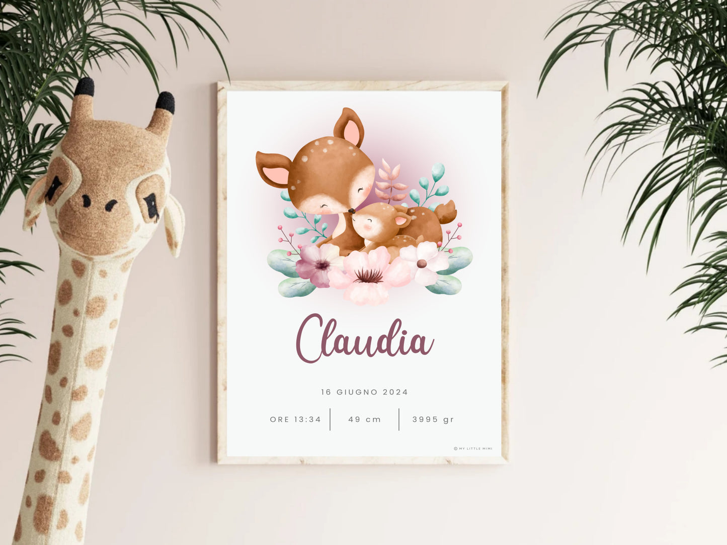 Poster Nascita Sweet Deer