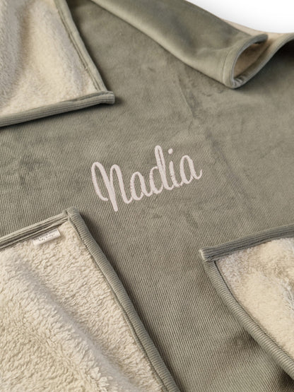 Copertina Invernale Righe personalizzata con nome
