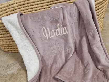 Copertina Invernale Bunny personalizzata con nome