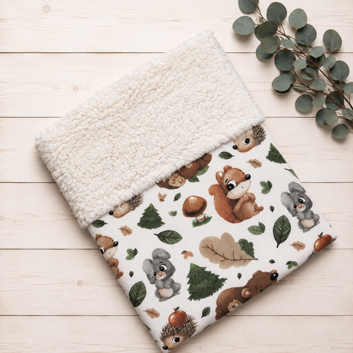 Copertina Invernale Forest personalizzata con nome