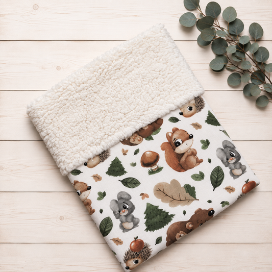 Copertina Invernale Forest personalizzata con nome