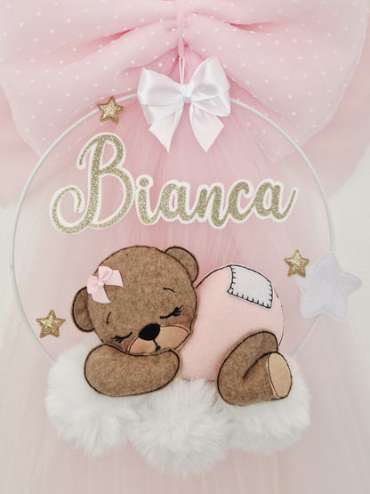 fiocco nascita dream personalizzato fatto a mano