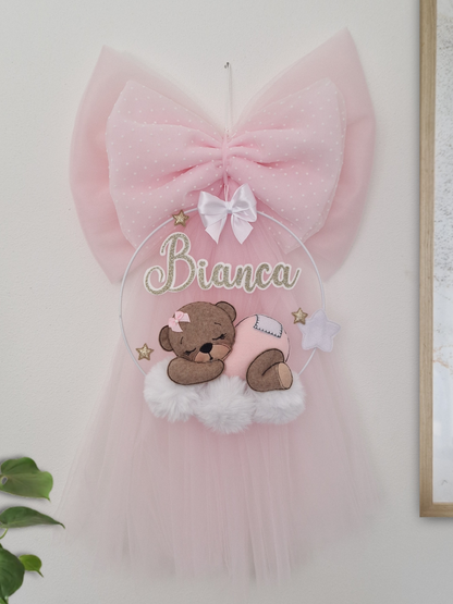 fiocco nascita dream personalizzato fatto a mano