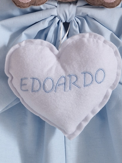 fiocco nascita orsetto personalizzato fatto a mano
