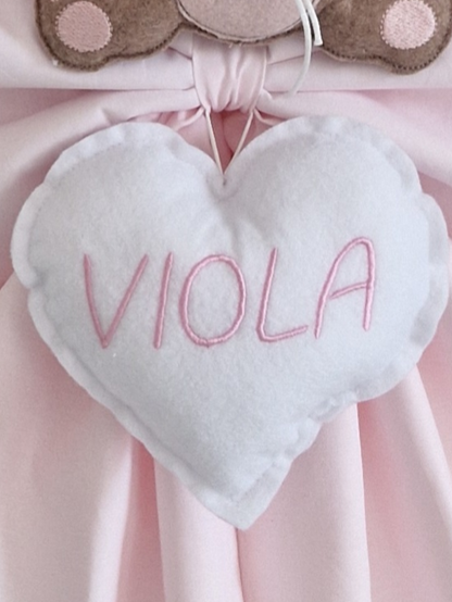 fiocco nascita orsetto personalizzato fatto a mano