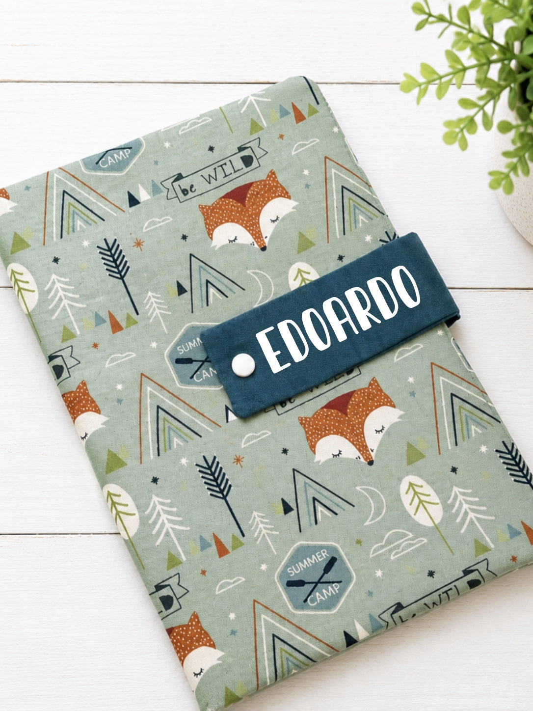 Pochette Portapannolini Boho Fox Personalizzata