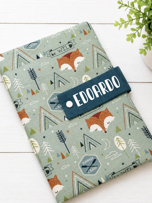Pochette Portapannolini Boho Fox Personalizzata