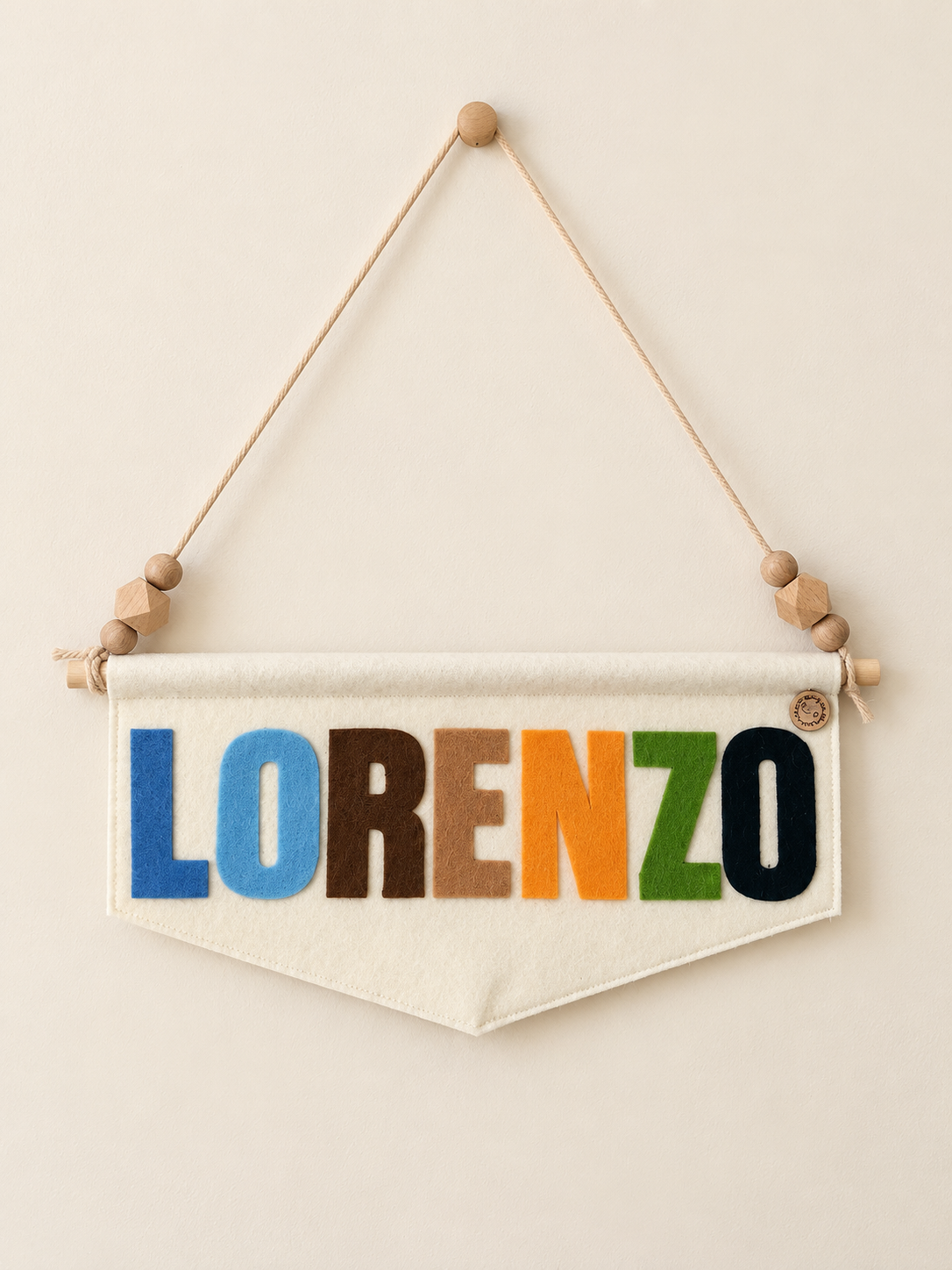 Bandierina con Nome Personalizzata per Cameretta Bambini