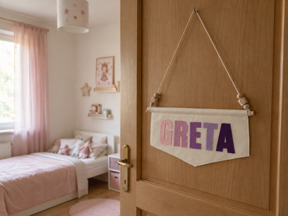 Bandierina con Nome Personalizzata per Cameretta Bambini