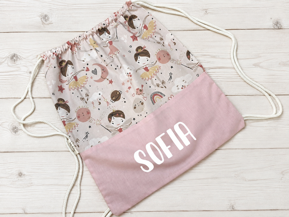 Sacca-zaino asilo BALLERINA personalizzabile
