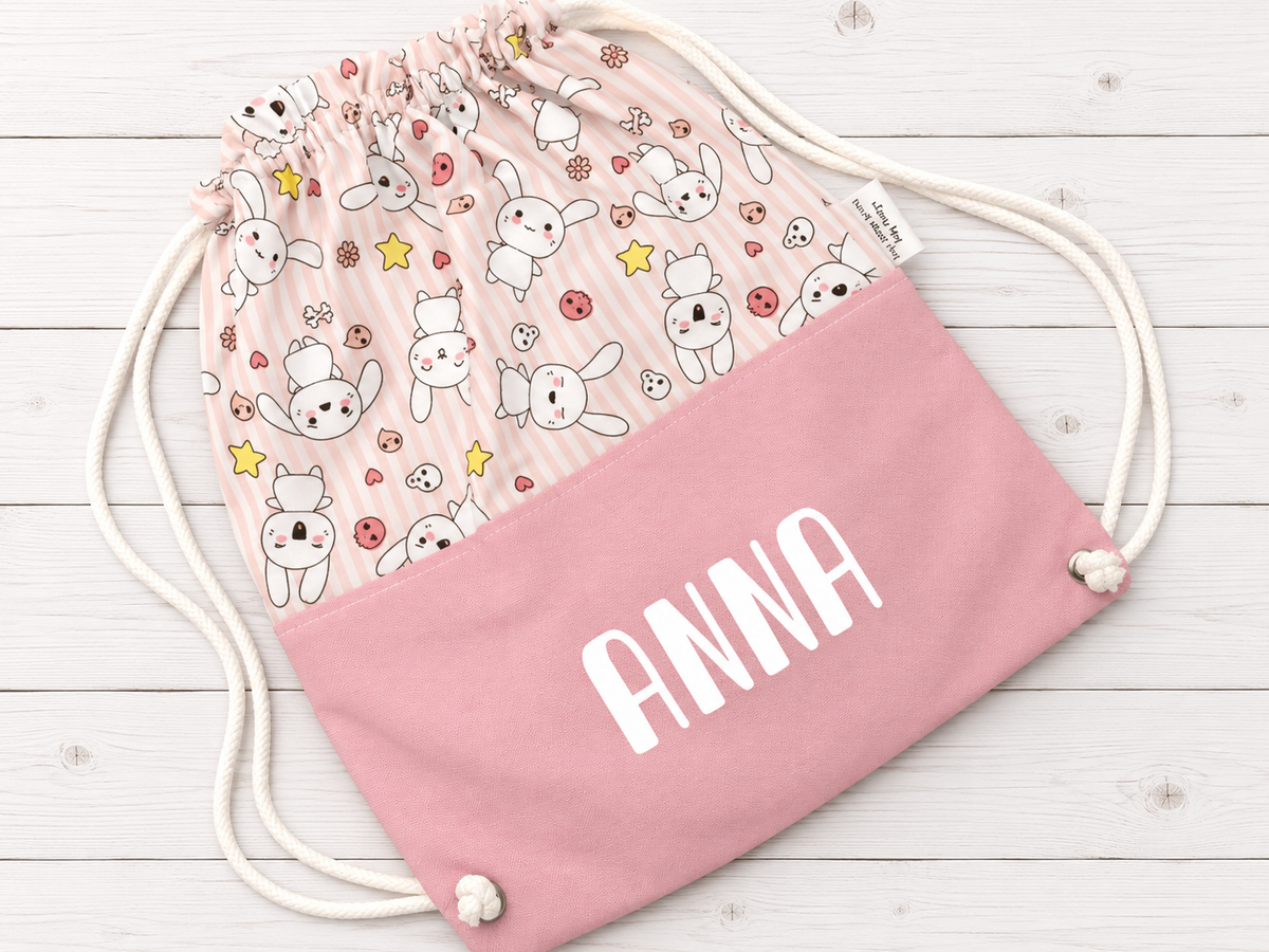 Sacca-zaino asilo BUNNY personalizzabile